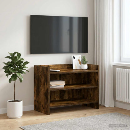vidaXL TV Cabinet 60 x 33 x 47 cm Smoked Oak Engineered Wood