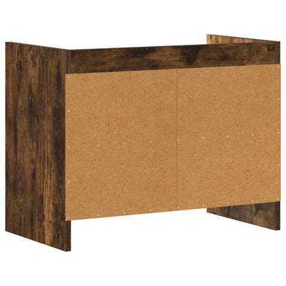 vidaXL TV Cabinet 60 x 33 x 47 cm Smoked Oak Engineered Wood