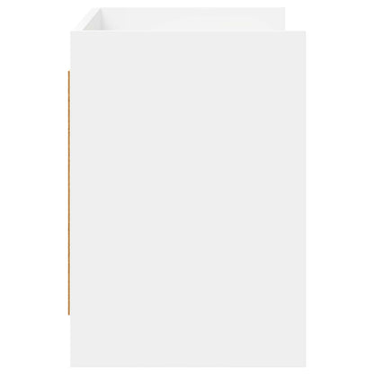 vidaXL TV Cabinet 100 x 33 x 47 cm White Engineered Wood