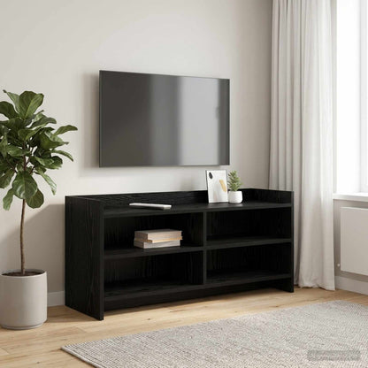 vidaXL TV Cabinet 100 x 33 x 47 cm Black Oak Engineered Wood