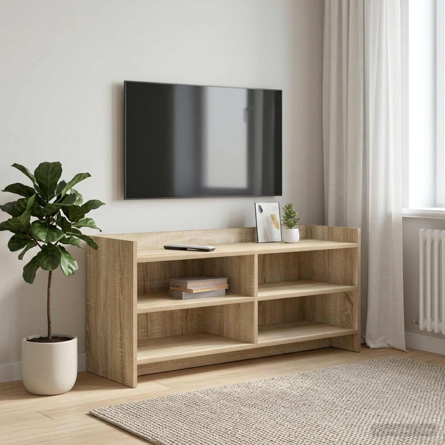 vidaXL TV Cabinet 100 x 33 x 47 cm Sonoma Oak Engineered Wood