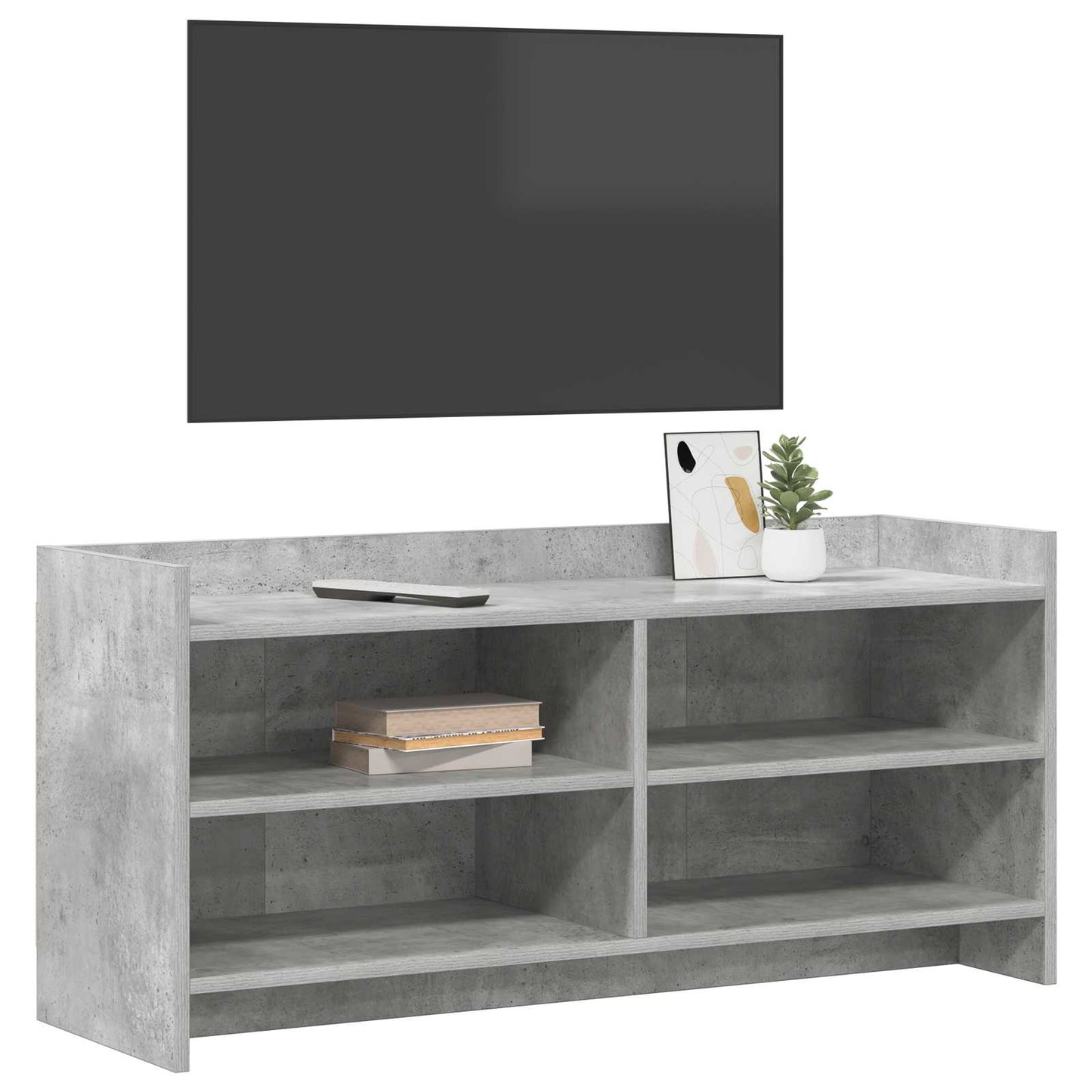 vidaXL TV Cabinet 100 x 33 x 47 cm Concrete Grey Engineered Wood