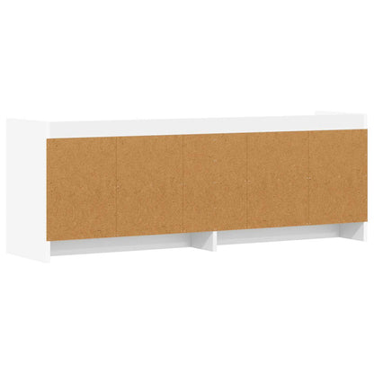 vidaXL TV Cabinet 135 x 33 x 47 cm White Engineered Wood