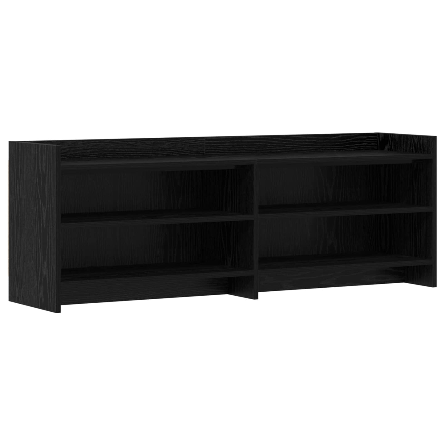 vidaXL TV Cabinet 135 x 33 x 47 cm Black Oak Engineered Wood