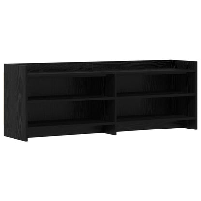 vidaXL TV Cabinet 135 x 33 x 47 cm Black Oak Engineered Wood