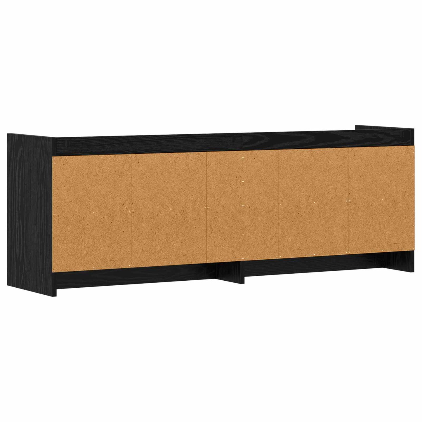 vidaXL TV Cabinet 135 x 33 x 47 cm Black Oak Engineered Wood