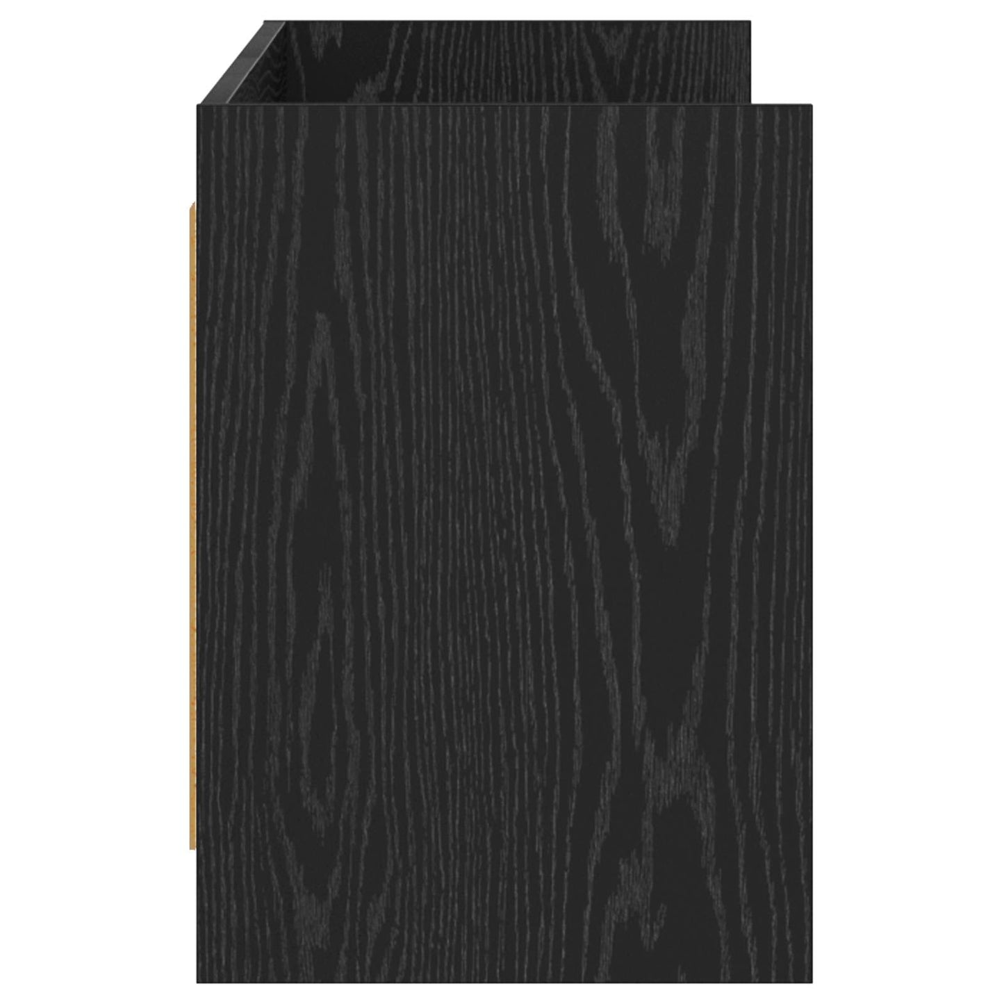 vidaXL TV Cabinet 135 x 33 x 47 cm Black Oak Engineered Wood