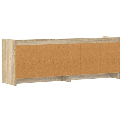 vidaXL TV Cabinet 135 x 33 x 47 cm Sonoma Oak Engineered Wood
