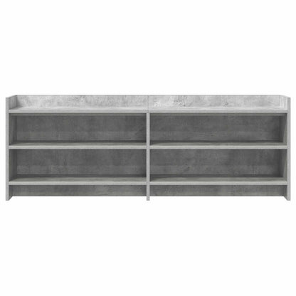 vidaXL TV Cabinet 135 x 33 x 47 cm Concrete Grey Engineered Wood