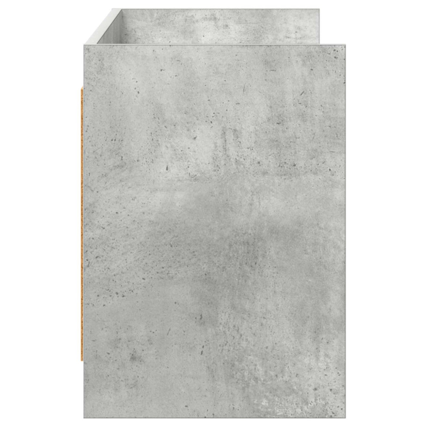 vidaXL TV Cabinet 135 x 33 x 47 cm Concrete Grey Engineered Wood