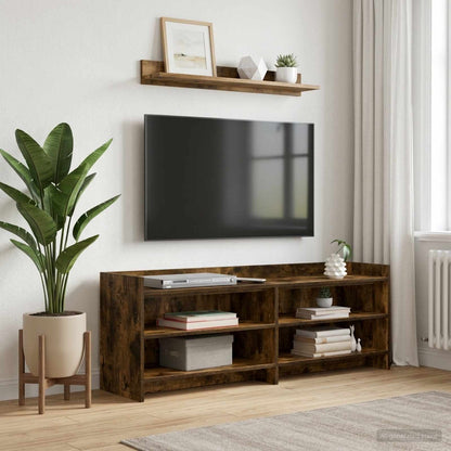 vidaXL TV Cabinet 135 x 33 x 47 cm Smoked Oak Engineered Wood