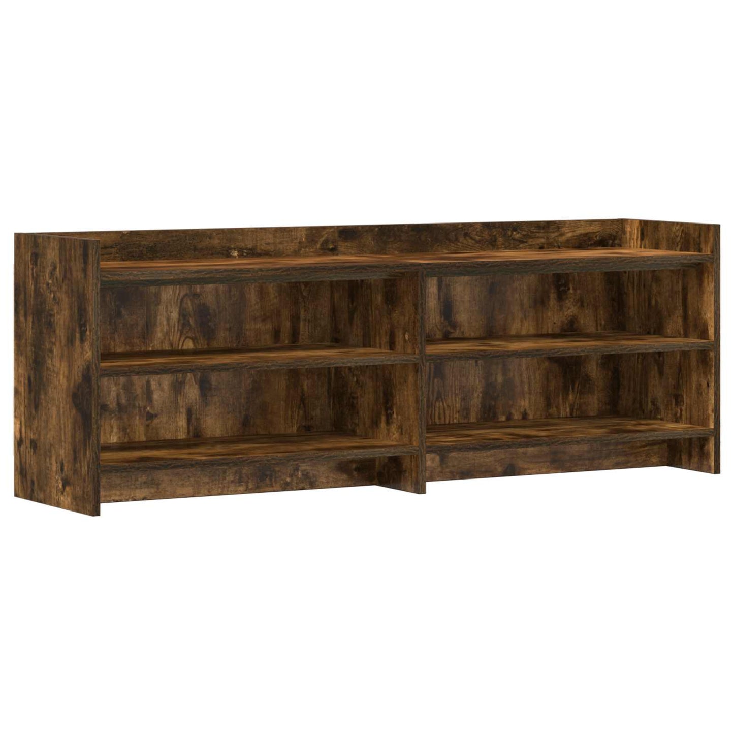 vidaXL TV Cabinet 135 x 33 x 47 cm Smoked Oak Engineered Wood