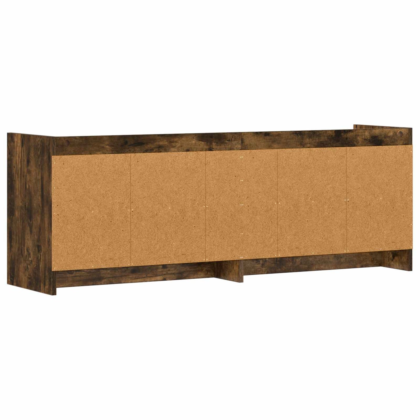 vidaXL TV Cabinet 135 x 33 x 47 cm Smoked Oak Engineered Wood