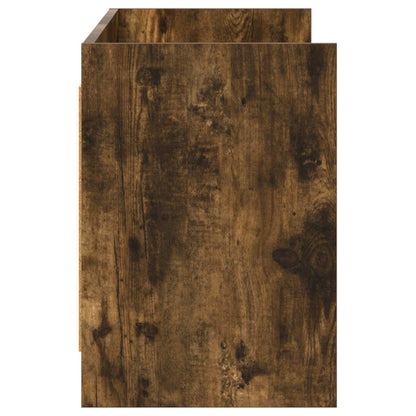 vidaXL TV Cabinet 135 x 33 x 47 cm Smoked Oak Engineered Wood