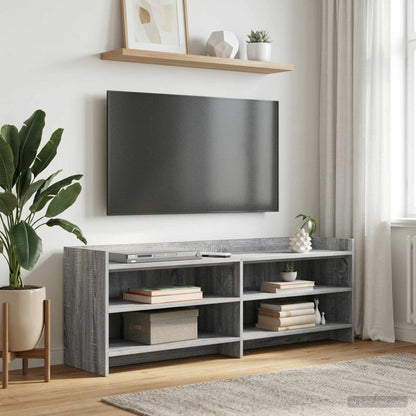 vidaXL TV Cabinet 135 x 33 x 47 cm Grey Sonoma Engineered Wood