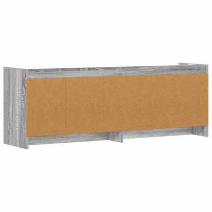vidaXL TV Cabinet 135 x 33 x 47 cm Grey Sonoma Engineered Wood