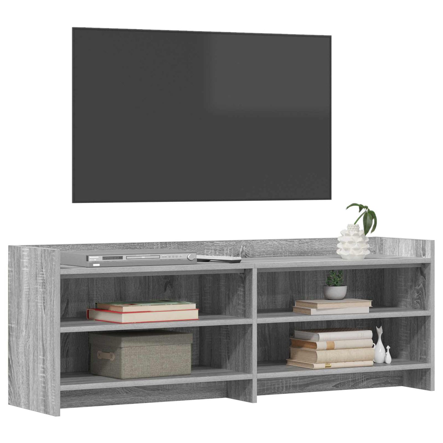 vidaXL TV Cabinet 135 x 33 x 47 cm Grey Sonoma Engineered Wood