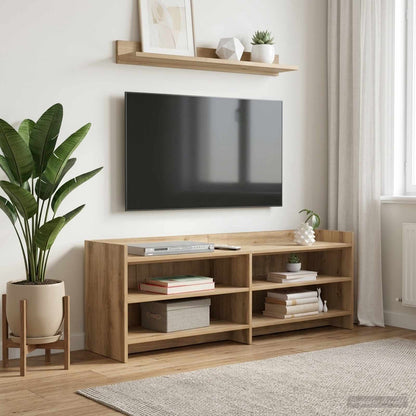 vidaXL TV Cabinet 135 x 33 x 47 cm Artisan Oak Engineered Wood