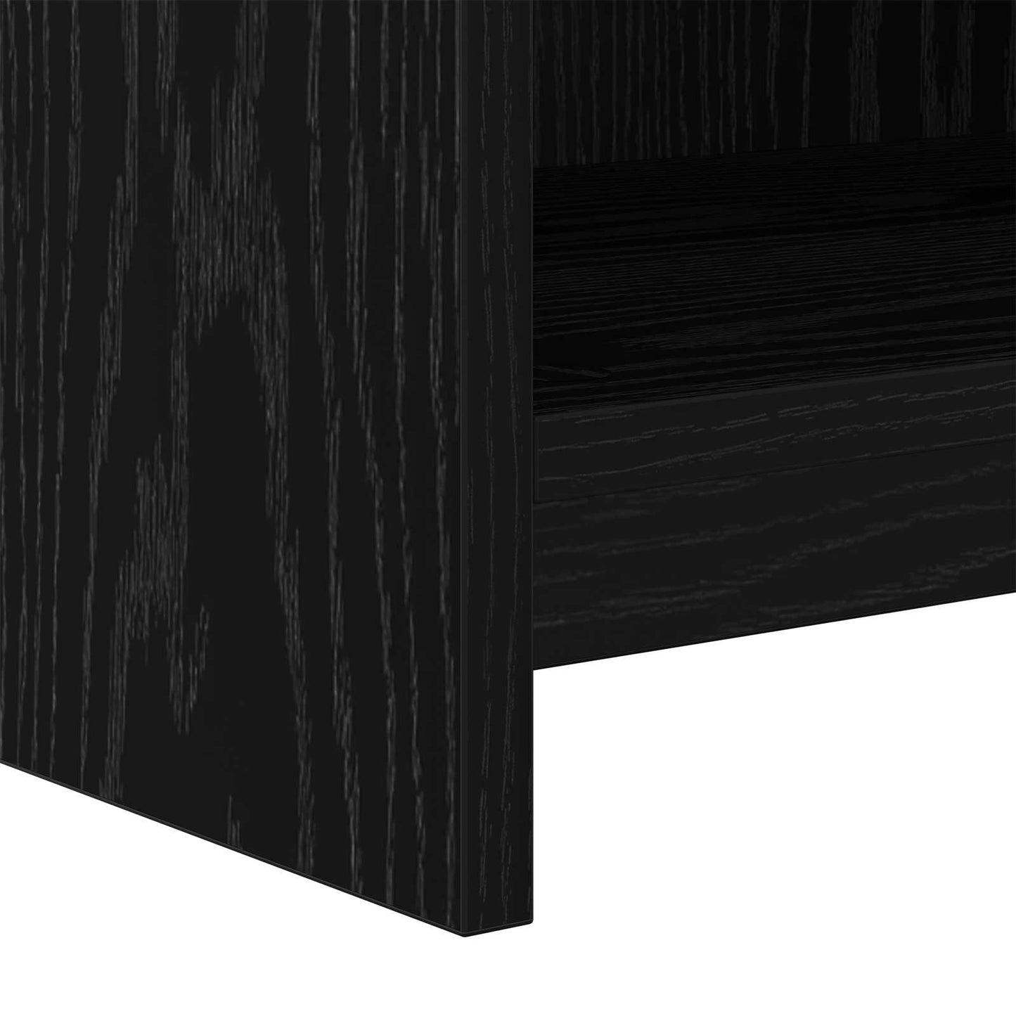 vidaXL TV Cabinet 168 x 33 x 47 cm Black Oak Engineered Wood
