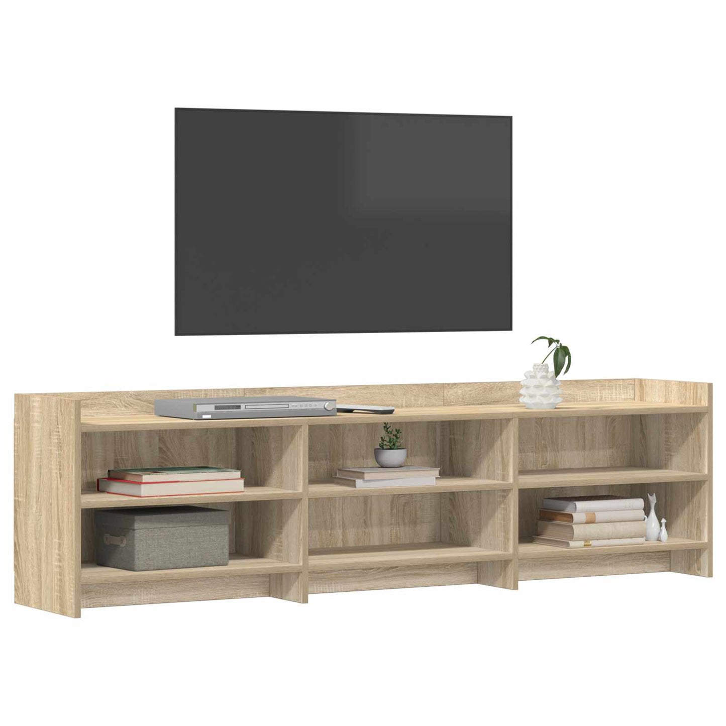 vidaXL TV Cabinet 168 x 33 x 47 cm Sonoma Oak Engineered Wood