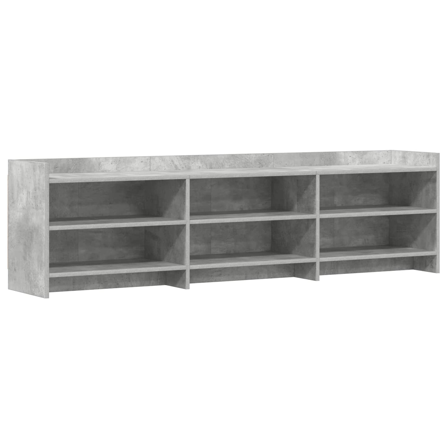 vidaXL TV Cabinet 168 x 33 x 47 cm Concrete Grey Engineered Wood