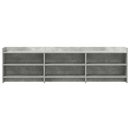 vidaXL TV Cabinet 168 x 33 x 47 cm Concrete Grey Engineered Wood