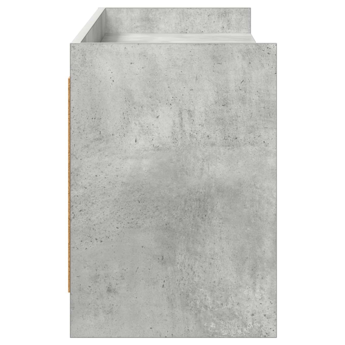 vidaXL TV Cabinet 168 x 33 x 47 cm Concrete Grey Engineered Wood