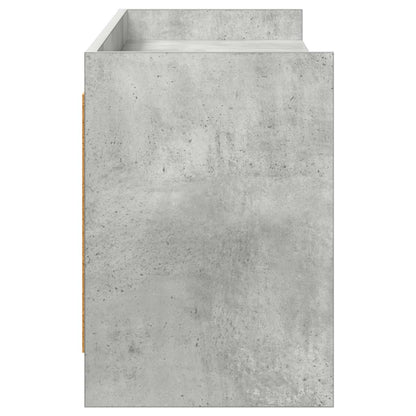 vidaXL TV Cabinet 168 x 33 x 47 cm Concrete Grey Engineered Wood