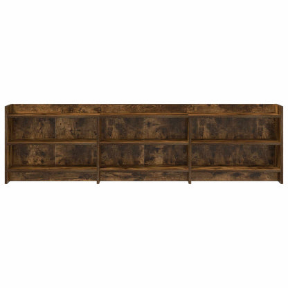 vidaXL TV Cabinet 168 x 33 x 47 cm Smoked Oak Engineered Wood