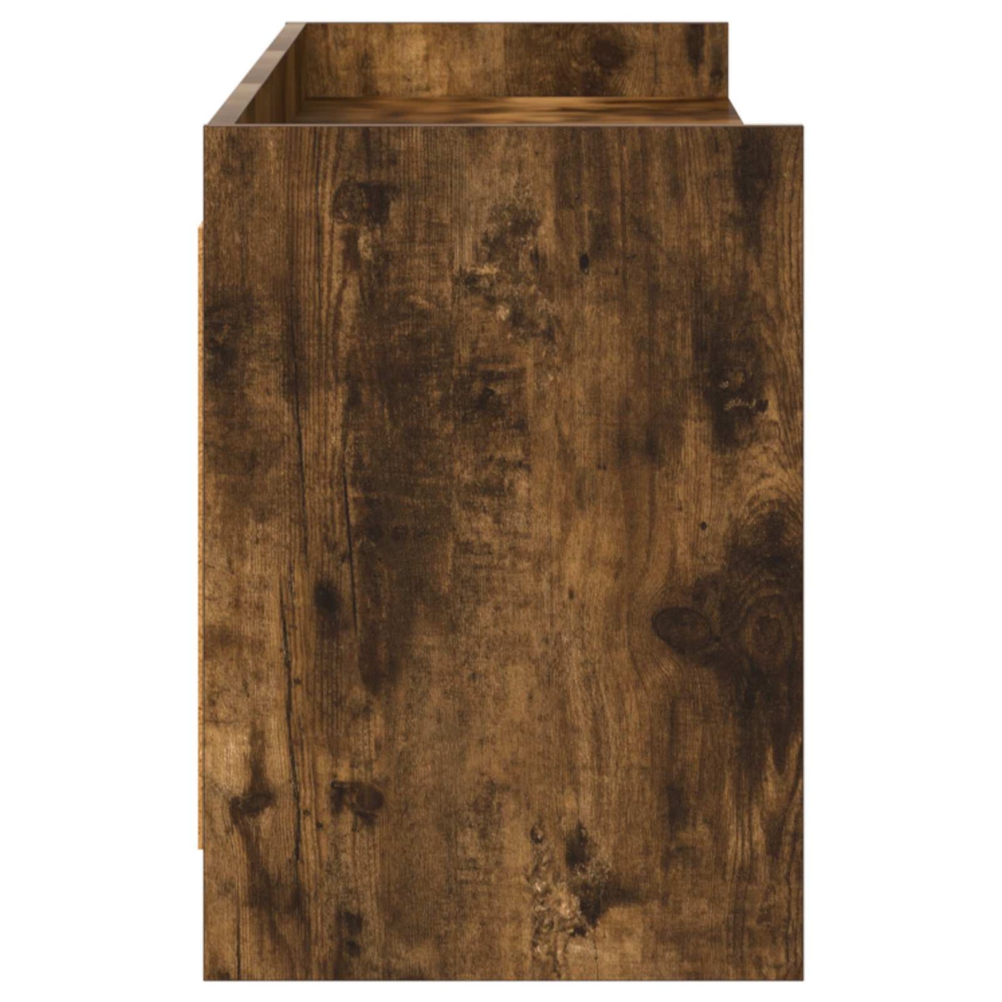 vidaXL TV Cabinet 168 x 33 x 47 cm Smoked Oak Engineered Wood