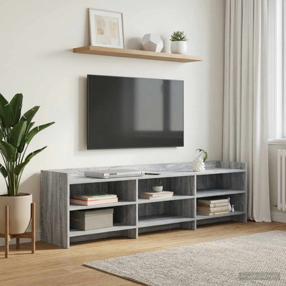 vidaXL TV Cabinet 168 x 33 x 47 cm Grey Sonoma Engineered Wood