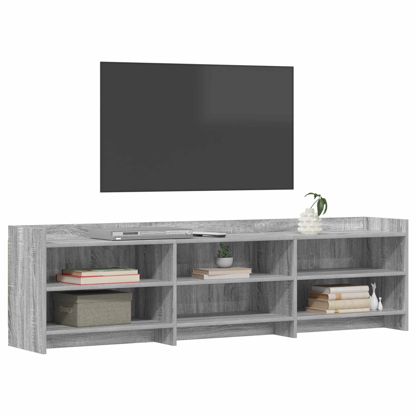 vidaXL TV Cabinet 168 x 33 x 47 cm Grey Sonoma Engineered Wood