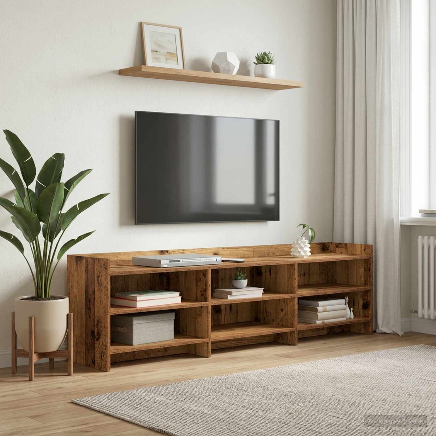 vidaXL TV Cabinet 168 x 33 x 47 cm Old Wood Engineered Wood