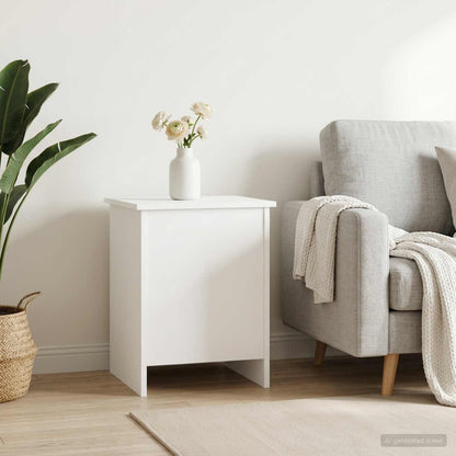 vidaXL Storage Chest White 40 x 40 x 50 cm Engineered Wood