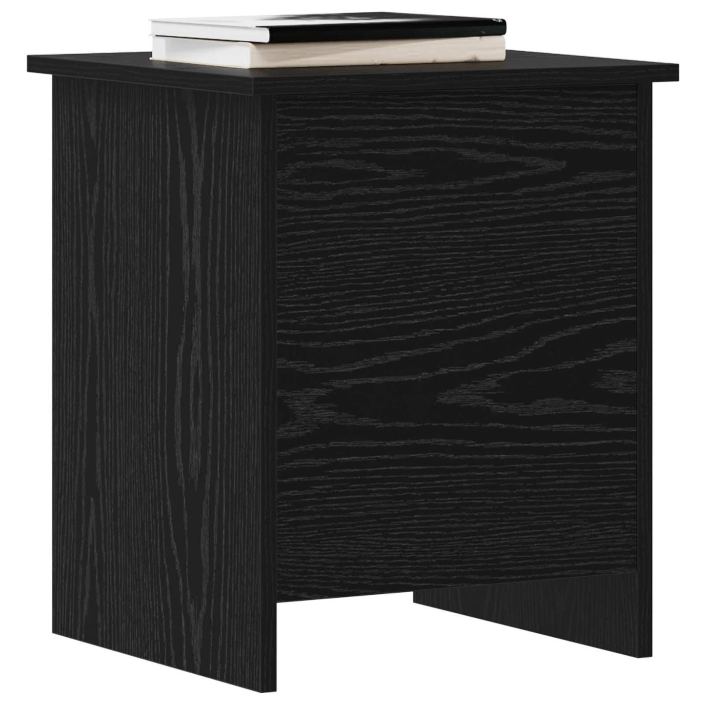 vidaXL Storage Chest Black Oak 40 x 40 x 50 cm Engineered Wood