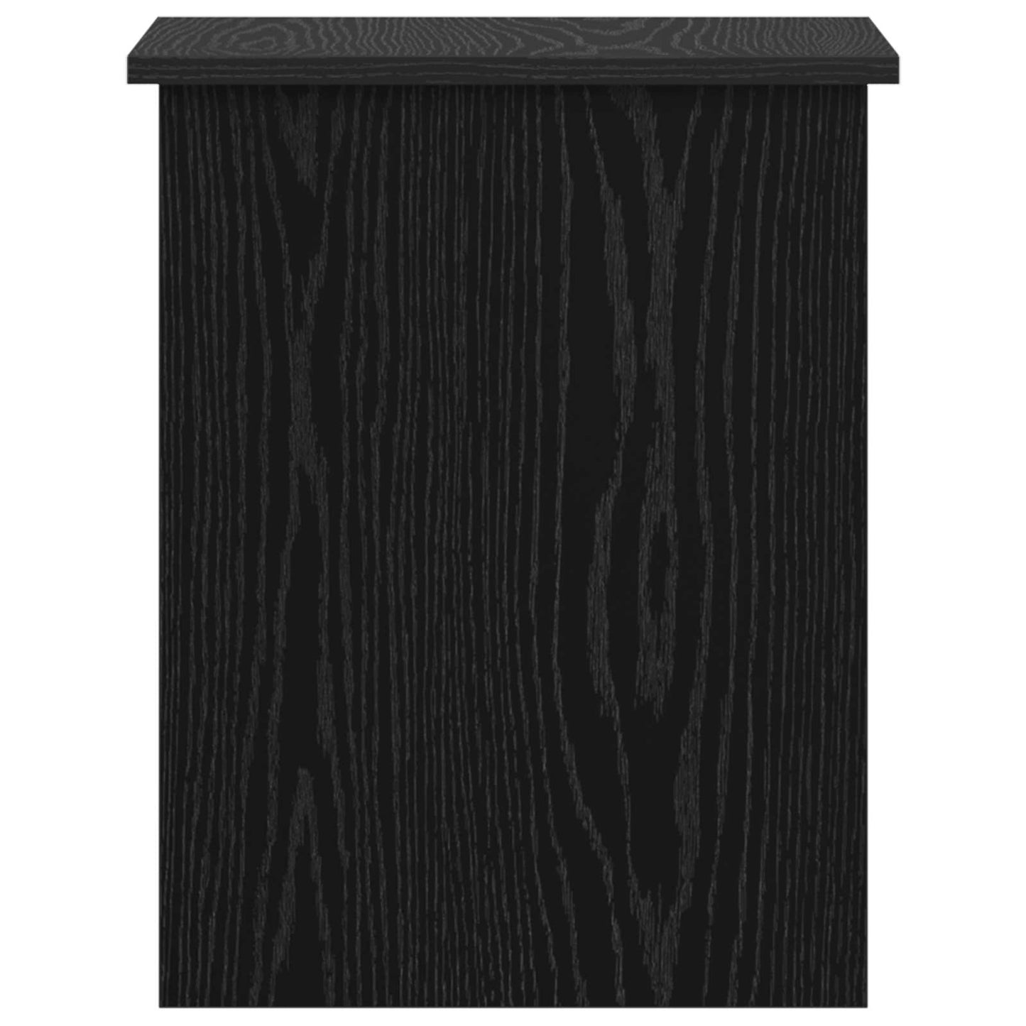vidaXL Storage Chest Black Oak 40 x 40 x 50 cm Engineered Wood