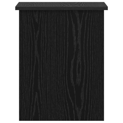 vidaXL Storage Chest Black Oak 40 x 40 x 50 cm Engineered Wood