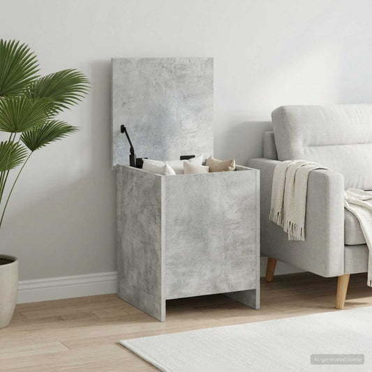 vidaXL Storage Chest Concrete Grey 40 x 40 x 50 cm Engineered Wood