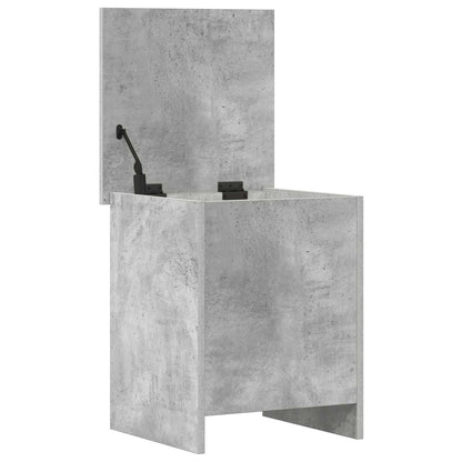 vidaXL Storage Chest Concrete Grey 40 x 40 x 50 cm Engineered Wood