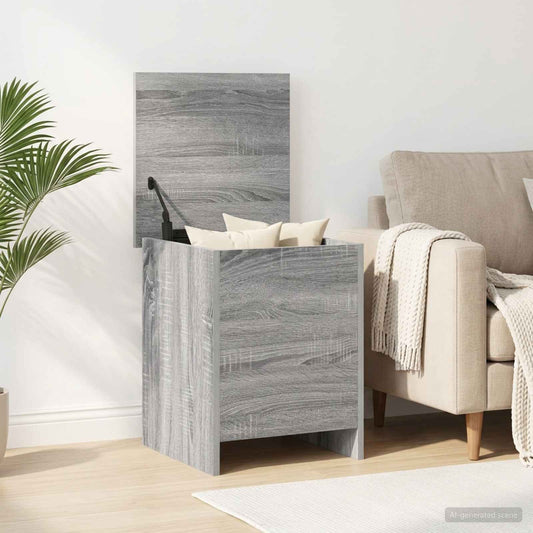 vidaXL Storage Chest Grey Sonoma 40 x 40 x 50 cm Engineered Wood