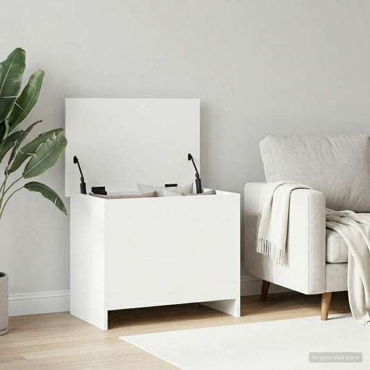 vidaXL Storage Chest White 60 x 40 x 50 cm Engineered Wood