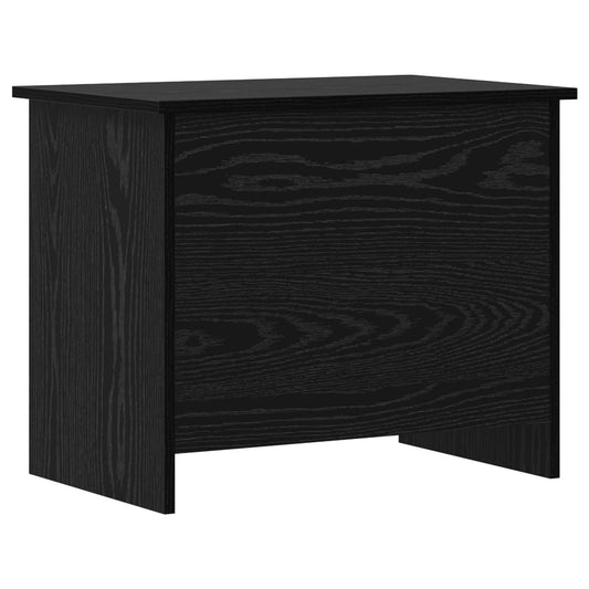 vidaXL Storage Chest Black Oak 60 x 40 x 50 cm Engineered Wood