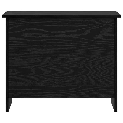 vidaXL Storage Chest Black Oak 60 x 40 x 50 cm Engineered Wood