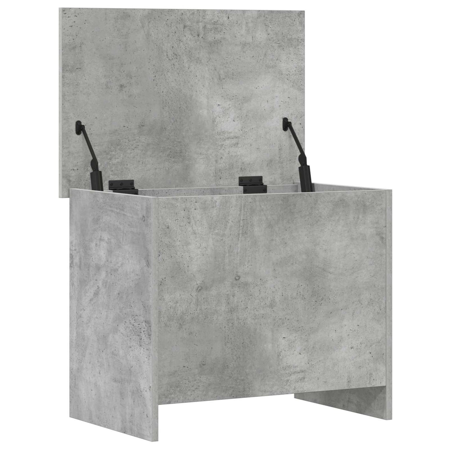 vidaXL Storage Chest Concrete Grey 60 x 40 x 50 cm Engineered Wood