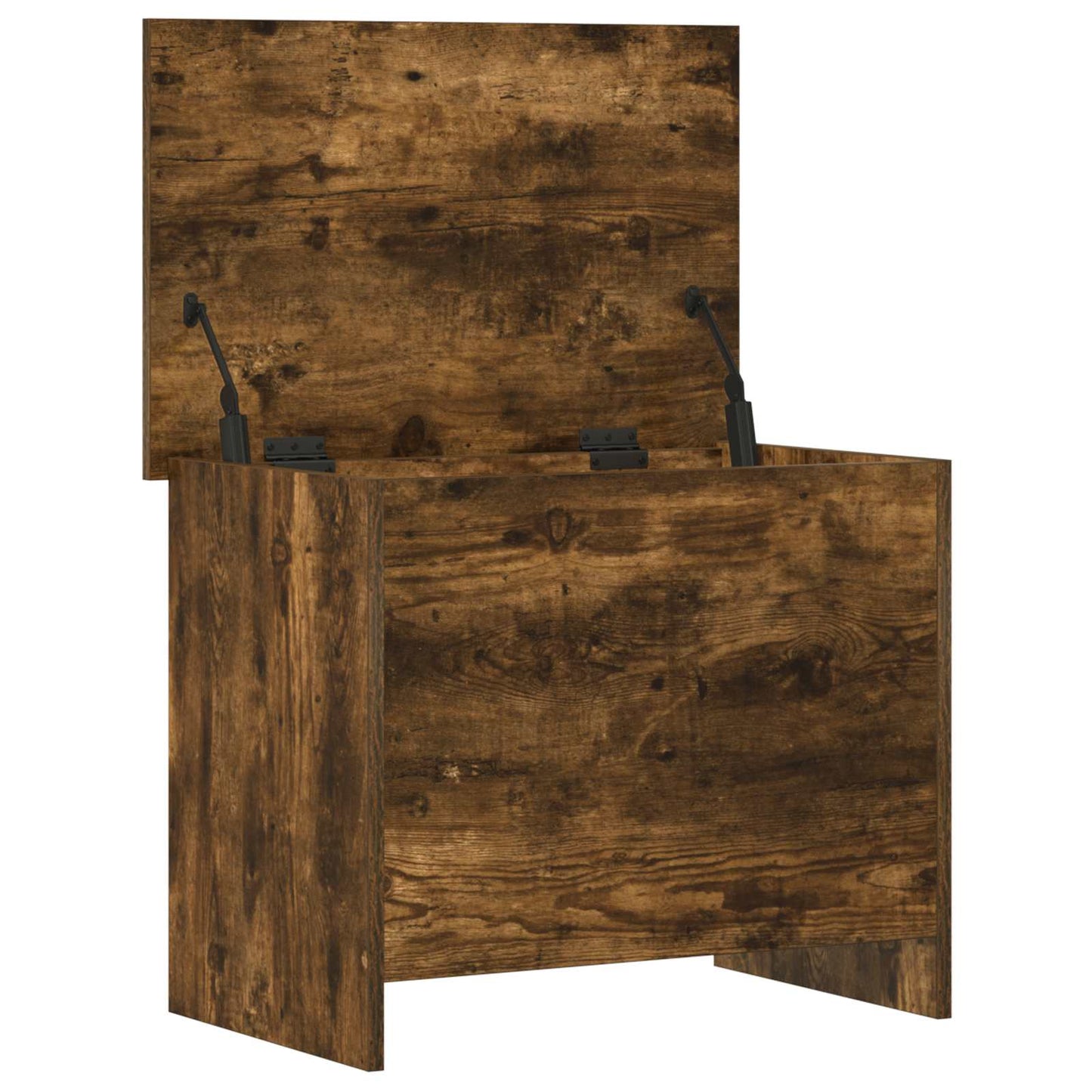 vidaXL Storage Chest Smoked Oak 60 x 40 x 50 cm Engineered Wood