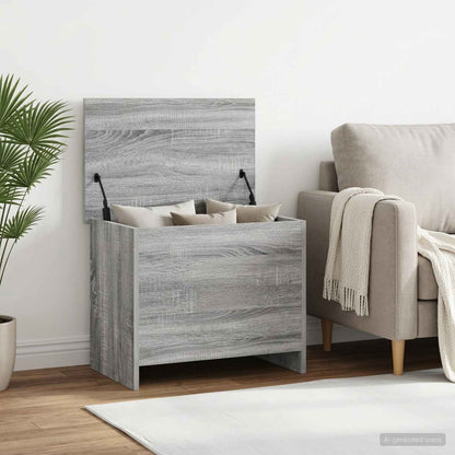 vidaXL Storage Chest Grey Sonoma 60 x 40 x 50 cm Engineered Wood