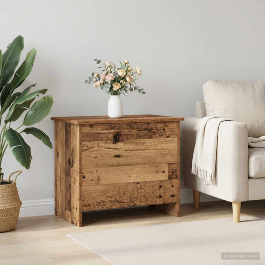 vidaXL Storage Chest Old Wood 60 x 40 x 50 cm Engineered Wood