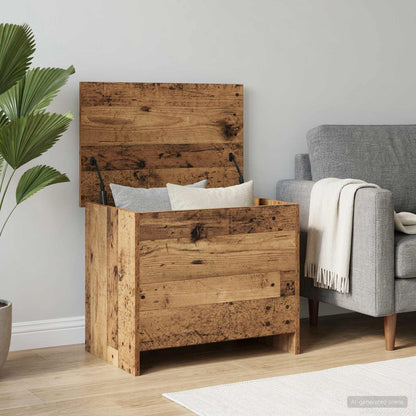 vidaXL Storage Chest Old Wood 60 x 40 x 50 cm Engineered Wood