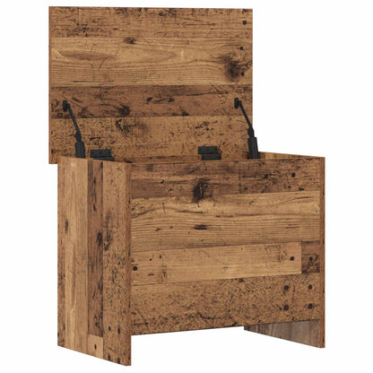 vidaXL Storage Chest Old Wood 60 x 40 x 50 cm Engineered Wood