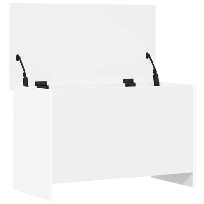 vidaXL Storage Chest White 80 x 40 x 50 cm Engineered Wood